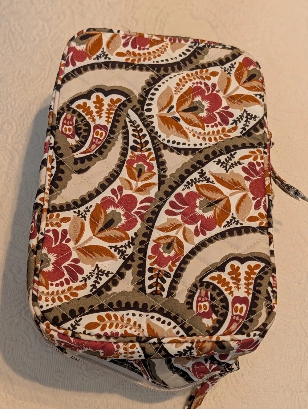 Vera Bradley Brush Up Cosmetic Case Blooming Paisley